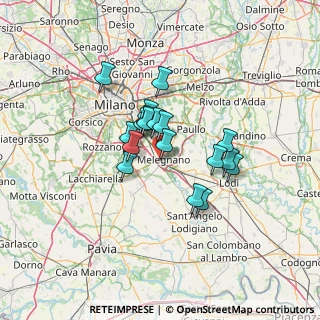 Mappa Via Salvador Allende, 20077 Melegnano MI, Italia (9.69222)