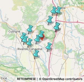 Mappa Cascine luisetta, 10011 Agliè TO, Italia (6.13231)