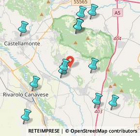 Mappa Cascine luisetta, 10011 Agliè TO, Italia (4.58833)