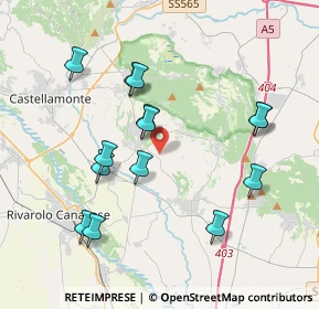 Mappa Cascine luisetta, 10011 Agliè TO, Italia (3.81214)