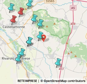 Mappa Cascine luisetta, 10011 Agliè TO, Italia (4.69833)