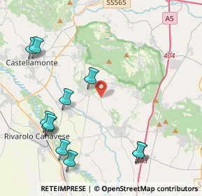 Mappa Cascine luisetta, 10011 Agliè TO, Italia (5.06364)