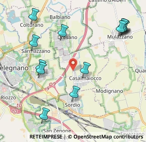 Mappa SP159 Km 2, 26831 Casalmaiocco LO, Italia (2.49462)
