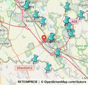 Mappa SP Binasco, 20077 Melegnano MI, Italia (4.52933)