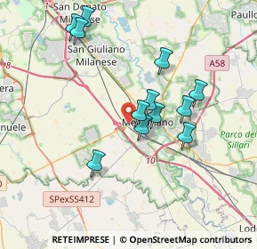 Mappa SP Binasco, 20077 Melegnano MI, Italia (3.3625)
