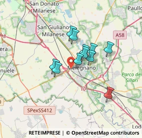 Mappa SP Binasco, 20077 Melegnano MI, Italia (2.44364)