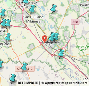 Mappa SP Binasco, 20077 Melegnano MI, Italia (6.6105)