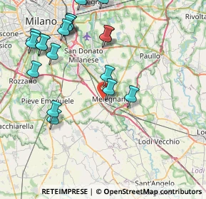 Mappa SP Binasco, 20077 Melegnano MI, Italia (9.7945)