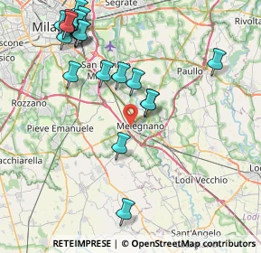 Mappa SP Binasco, 20077 Melegnano MI, Italia (9.5515)