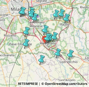 Mappa SP Binasco, 20077 Melegnano MI, Italia (7.51294)