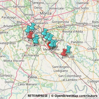 Mappa SP Binasco, 20077 Melegnano MI, Italia (9.8725)