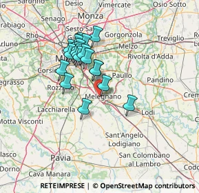 Mappa SP Binasco, 20077 Melegnano MI, Italia (11.5115)