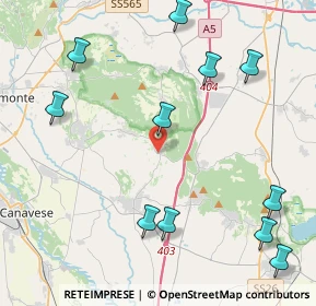 Mappa 10090 Cuceglio TO, Italia (5.25455)