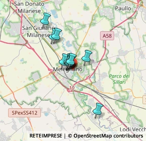 Mappa Via Volturno, 20077 Melegnano MI, Italia (2.04417)