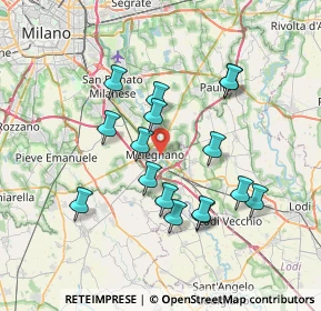 Mappa Via Volturno, 20077 Melegnano MI, Italia (6.73188)