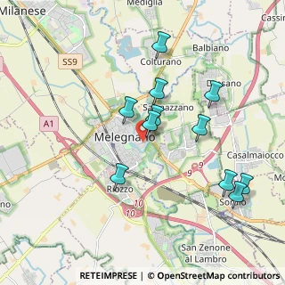 Mappa Via Volturno, 20077 Melegnano MI, Italia (1.84364)