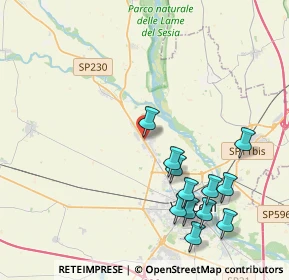 Mappa SS 230 Via Vercelli, 13030 Caresanablot VC (4.49667)