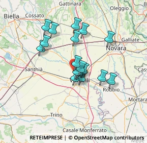 Mappa SS 230 Via Vercelli, 13030 Caresanablot VC (10.75294)