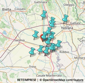 Mappa SS 230 Via Vercelli, 13030 Caresanablot VC (9.35647)