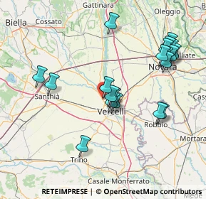 Mappa SS 230 Via Vercelli, 13030 Caresanablot VC (16.034)