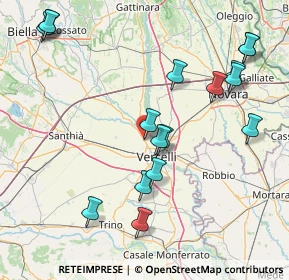 Mappa SS 230 Via Vercelli, 13030 Caresanablot VC (18.39588)