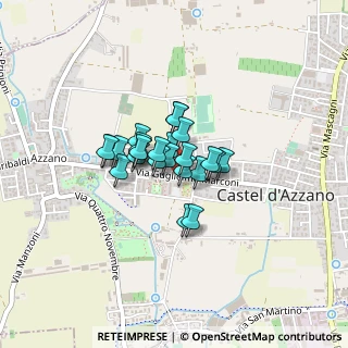 Mappa Via Marconi, 37060 Castel d'Azzano VR, Italia (0.22917)