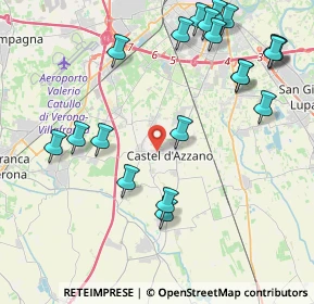 Mappa Via Marconi, 37060 Castel d'Azzano VR, Italia (4.967)