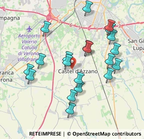 Mappa Via Marconi, 37060 Castel d'Azzano VR, Italia (3.8105)