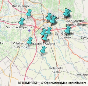 Mappa Via Savonarola, 37060 Castel D'Azzano VR, Italia (7.25056)