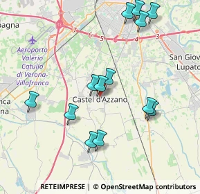 Mappa Via Savonarola, 37060 Castel D'Azzano VR, Italia (4.02923)