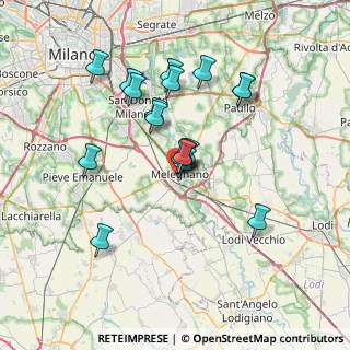 Mappa Via Monsignor Bianchi, 20077 Melegnano MI, Italia (6.24889)