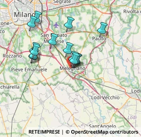 Mappa Via Monsignor Bianchi, 20077 Melegnano MI, Italia (6.21214)