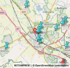 Mappa Via Monsignor Bianchi, 20077 Melegnano MI, Italia (2.63143)