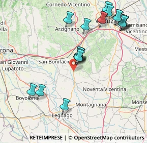 Mappa Via Risaie, 36045 Lonigo VI, Italia (17.217)