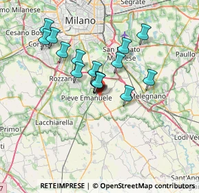 Mappa Via Giuseppe Verdi, 20085 Locate di Triulzi MI, Italia (5.70125)