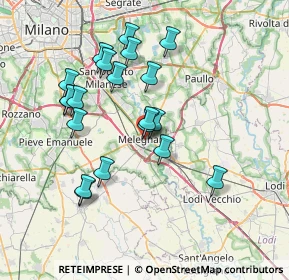 Mappa Via Conciliazione, 20077 Melegnano MI, Italia (6.9275)