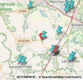 Mappa Piazza A. Moro, 20082 Noviglio MI, Italia (5.27235)
