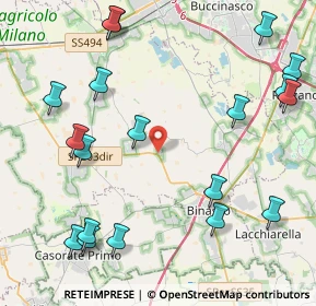 Mappa Piazza A. Moro, 20082 Noviglio MI, Italia (5.39053)