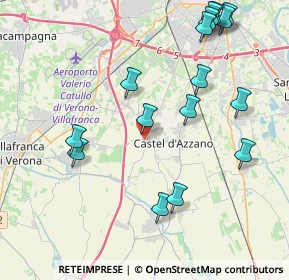 Mappa Via Ugo Foscolo, 37060 Castel d'Azzano VR, Italia (4.70063)