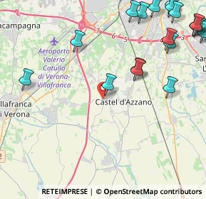 Mappa Via Ugo Foscolo, 37060 Castel d'Azzano VR, Italia (6.2935)