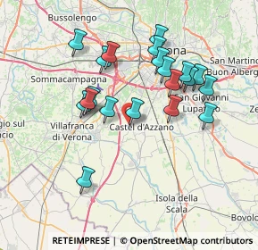 Mappa Via Ugo Foscolo, 37060 Castel d'Azzano VR, Italia (6.8705)