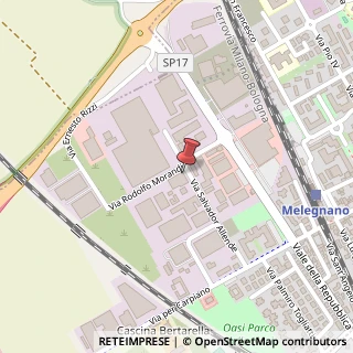 Mappa Via Salvador Allende, 19, 20077 Melegnano, Milano (Lombardia)