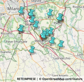 Mappa Via Zuavi N, 20077 Melegnano MI, Italia (6.50824)