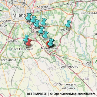 Mappa Via Zuavi N, 20077 Melegnano MI, Italia (6.32188)
