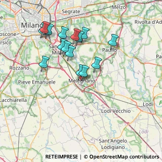 Mappa Via Zuavi N, 20077 Melegnano MI, Italia (7.24067)