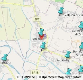Mappa Via Sanguane, 37040 Arcole VR, Italia (3.615)