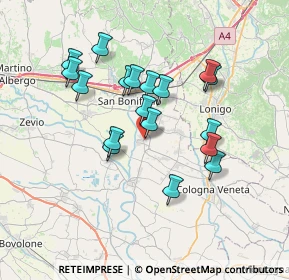 Mappa Via Sanguane, 37040 Arcole VR, Italia (6.27778)