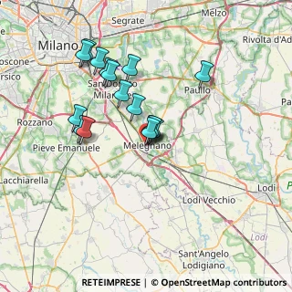 Mappa Piazza 4 Novembre, 20077 Melegnano MI, Italia (6.3425)