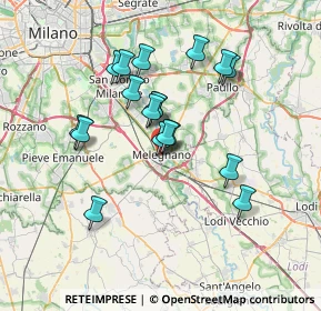 Mappa Piazza 4 Novembre, 20077 Melegnano MI, Italia (6.02611)