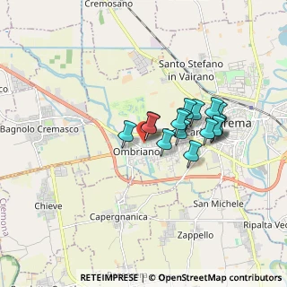 Mappa Via Ombrianello, 26013 Crema CR, Italia (1.30563)